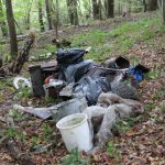 Une partie des déchets ramassés....